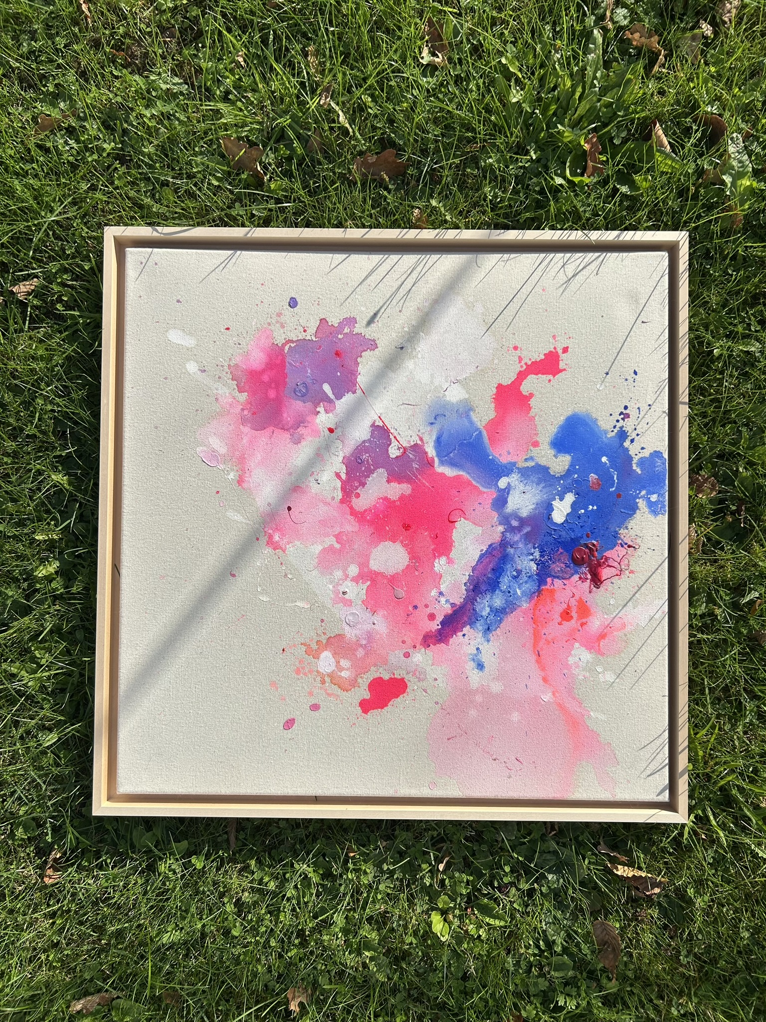 Neon Lagune, 2025, Acryl auf roher Baumwollleinwand, Ansicht 3